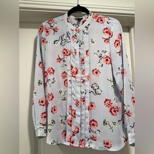 Ann Taylor Blouse With Floral Print